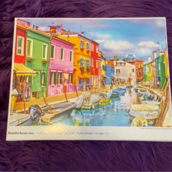 Colorcraft 1000 piece jigsaw puzzle Beautiful Burano Italy - Picture 1 of 3